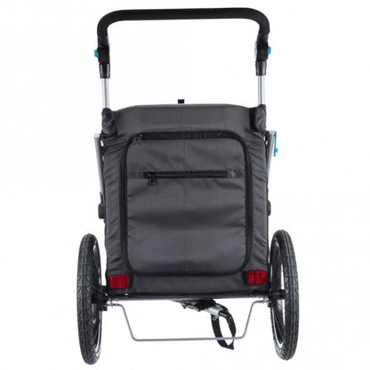 Trixie fietskar voor honden - grijs/zwart - S