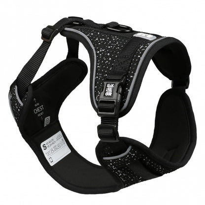 Duvoplus - EXPLOR Ultimate Fit No-Pull-Harnas - Graniet zwart - S - 35-45cm - 40-52cm