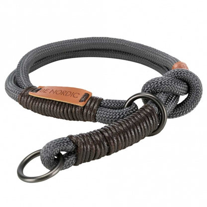 Trixie BE NORDIC Trek-Stop Halsband - donkergrijs - 50 cm