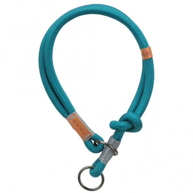Trixie BE NORDIC - sliphalsband met stop - petrol - 55 cm