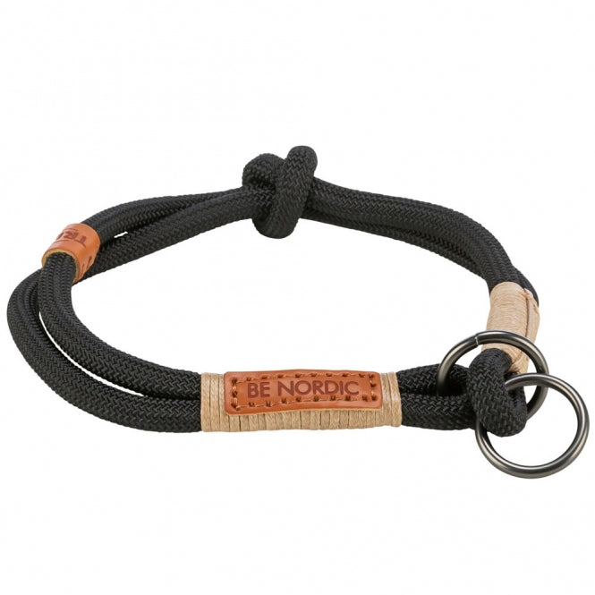Trixie BE NORDIC Trek-Stop Halsband - zwart - 50 cm