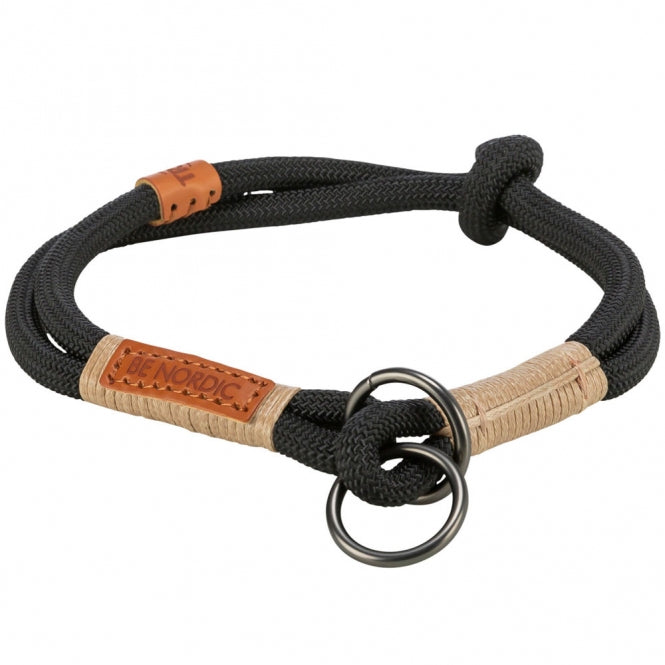 Trixie BE NORDIC Trek-Stop Halsband - zwart - 45 cm