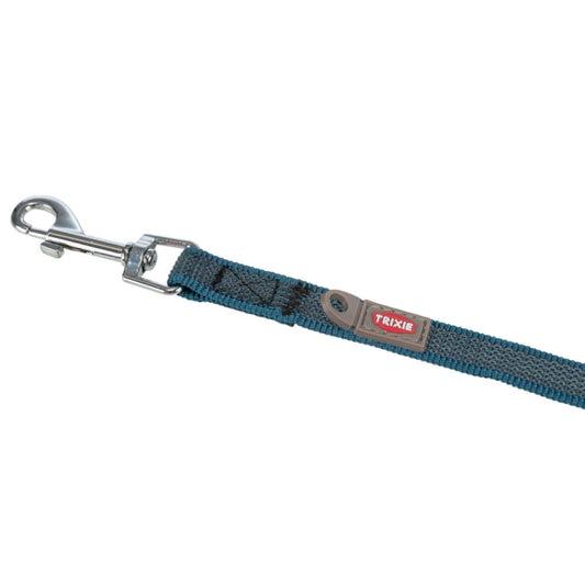 Trixie - Sleeplijn - met rubber bekleed - Petrol - 15 m/17 mm