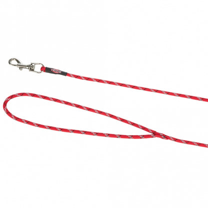 Trixie Junior Puppy-Sleeplijn, rond - Rood / 8 m, ø 4 mm