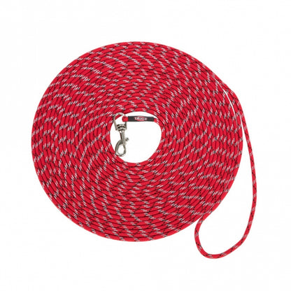 Trixie Junior Puppy-Sleeplijn, rond - Rood / 8 m, ø 4 mm