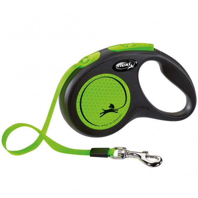 Flexi - New Classic Neon - Intrekbare Riem - S / Groen