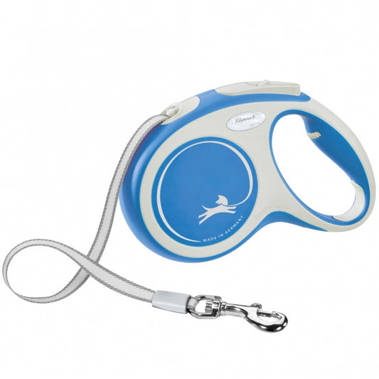 FLEXI Intrekbare riem COMFORT - 5m, tot 25kg - blauw