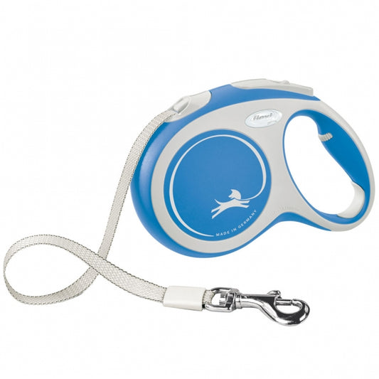 FLEXI - Intrekbare riem - New COMFORT - 5m - tot 60kg - Blauw