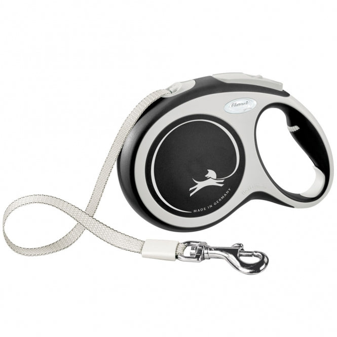 FLEXI Rollijn New COMFORT Band - 8m, tot 50kg - Zwart