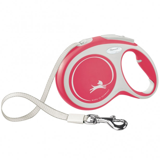 FLEXI Rollijn New COMFORT Band - 8m, tot 50kg - Rood