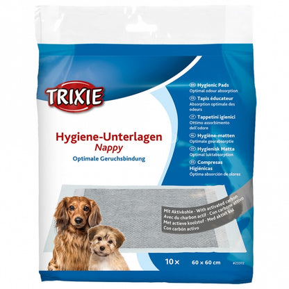 Trixie Luier hygiënemat met actieve kool - 60 x 60 cm / 10 stuks