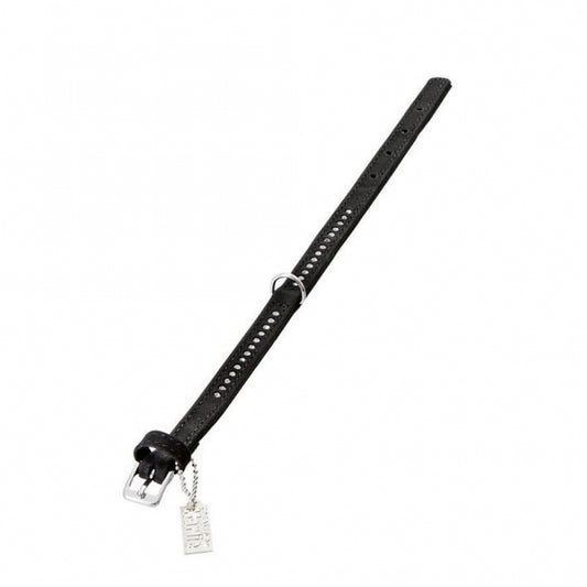Karlie Buffalo Strass-Halsband - Zwart 1-rijig, 24cm/10mm