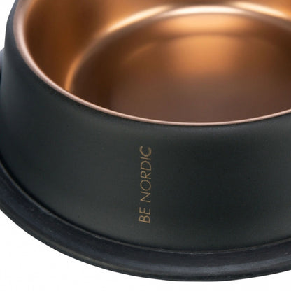 Trixie BE NORDIC RVS Voerbak - zwart/brons - 0,9 l/ø 23 cm
