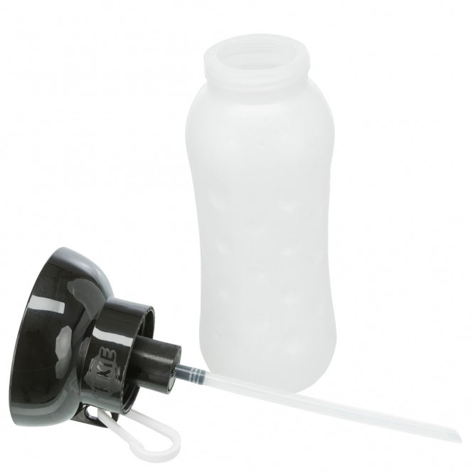 Trixie fles met drinkbakje