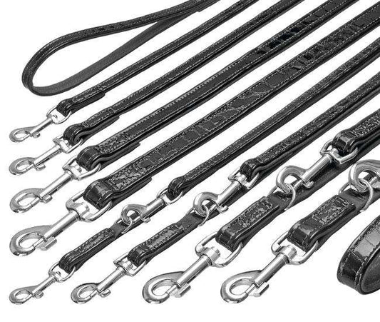 Karlie BUFFALO KROKO Buffelleren Lijn - Zwart - 18 mm, 100 cm