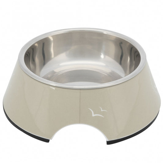 Trixie BE NORDIC kom van melamine en roestvrij staal - zand - 0,2 l/ø 14 cm