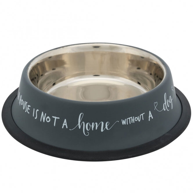 Trixie roestvrijstalen voerbak Home voor honden - 0,9 l/ø 23 cm