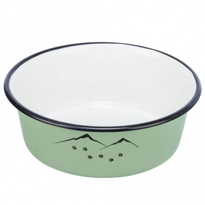 Trixie Napf aus Emaille/Edelstahl - Ready for Adventure - 1,9 l/ø 21 cm