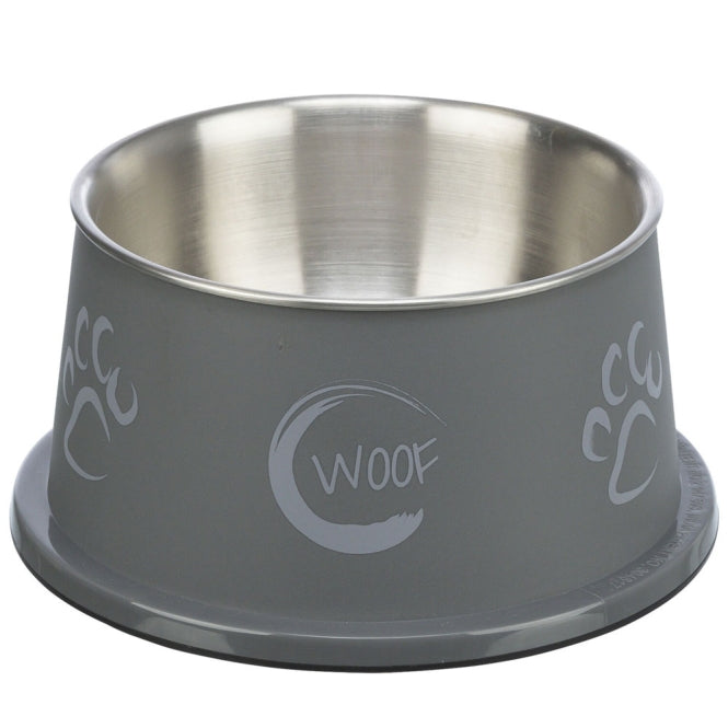 Trixie langoor schaal van roestvrij staal met kunststof buitenkant