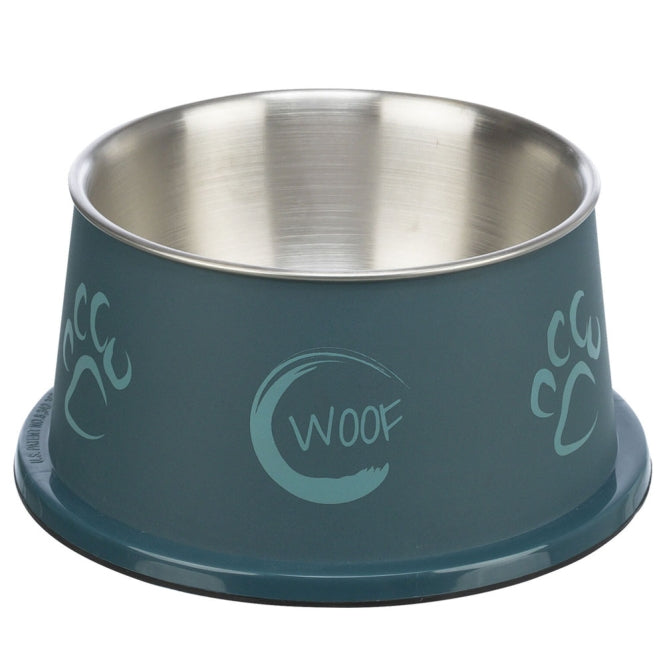 Trixie langoor schaal van roestvrij staal met kunststof buitenkant