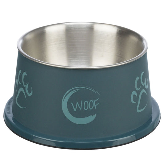 Trixie langoor schaal van roestvrij staal met kunststof buitenkant