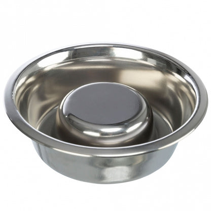Trixie Slow Feeding roestvrijstalen kom - 0,6 l/ø 17 cm