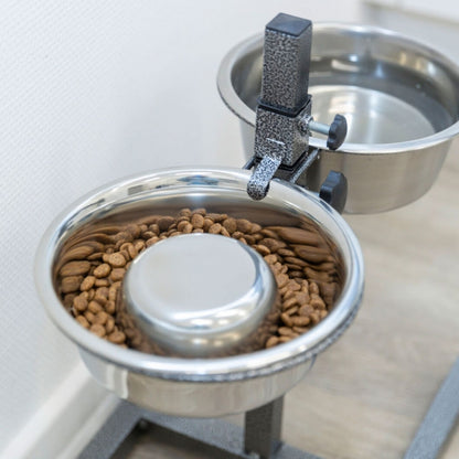 Trixie Slow Feeding roestvrijstalen voerbak - 1,5 l/ø 24 cm