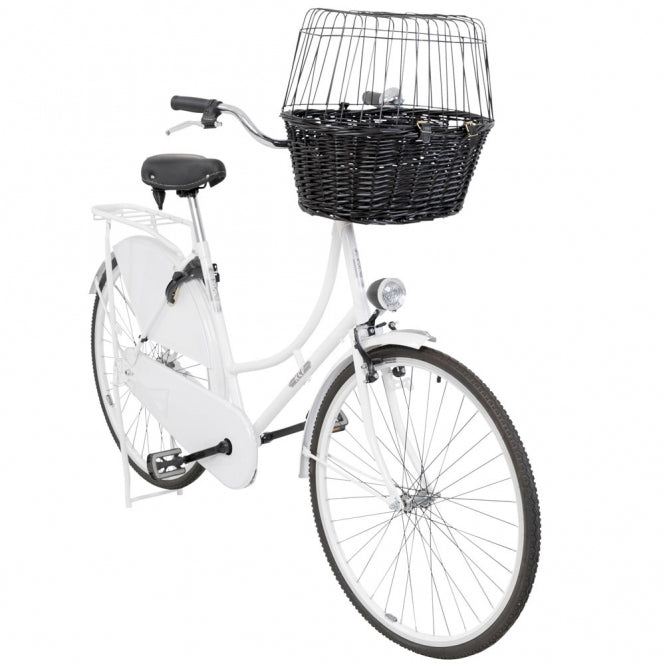 Trixie Fietsmand van Wilg met Rooster - zwart