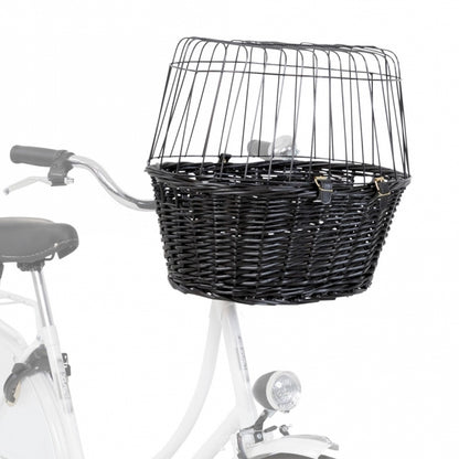 Trixie Fietsmand van Wilg met Rooster - zwart