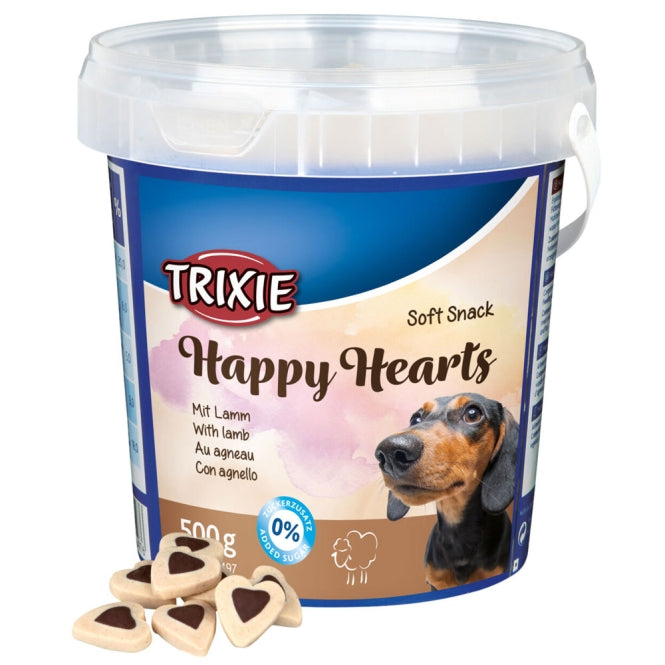 Trixie Zachte snack Happy Hearts 500g emmer