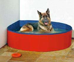 Karlie DOGGY POOL - zwembad voor honden - rood-blauw - 80 cm