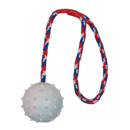 Trixie Natuurrubberbal aan Koord - 7 cm / 30 cm