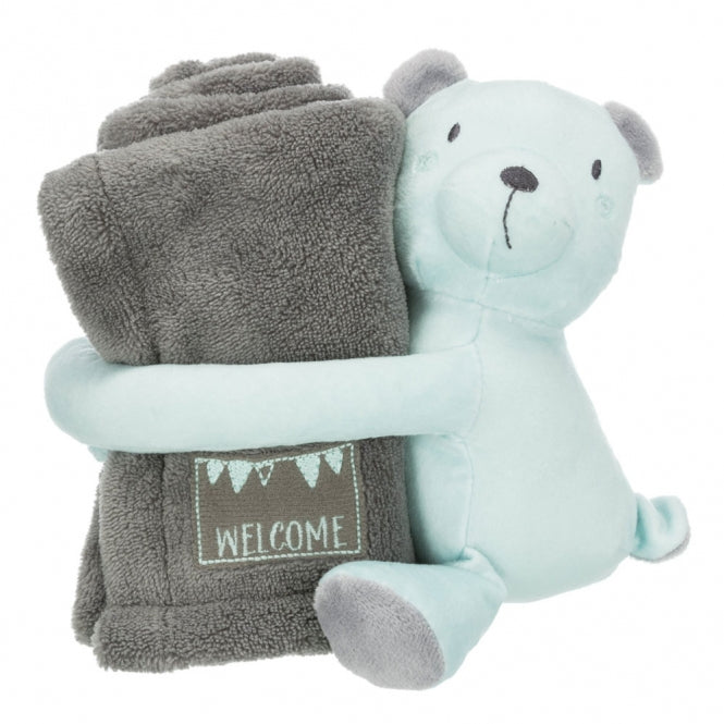 Trixie Junior Knuffel-Set - grijs/mint