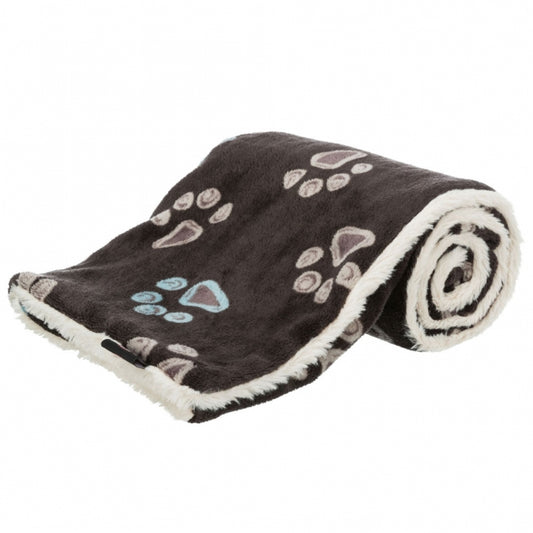 Trixie - Pluche deken Jimmy - taupe/beige - 100 × 70 cm