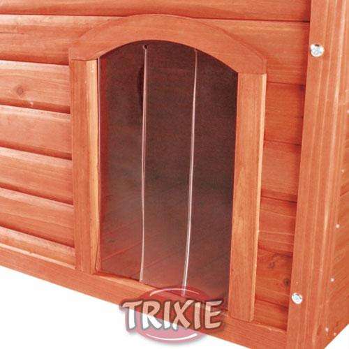 Trixie plastic deurtje voor NATURA hondenkennel met zadeldak - M