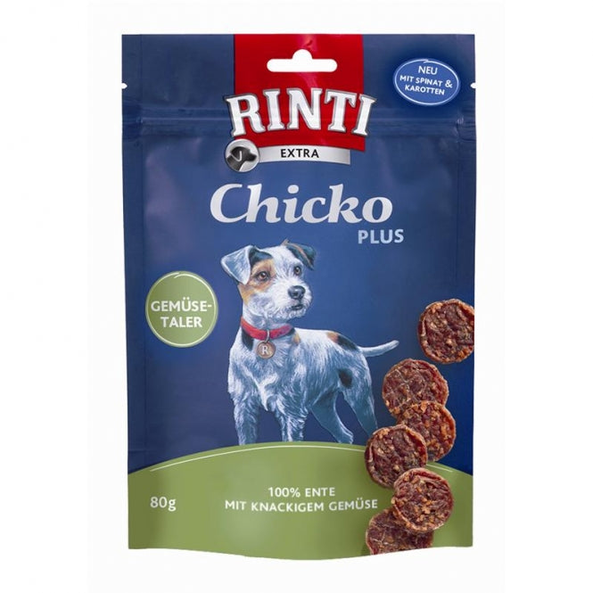 Rinti Extra Chicko Plus Groentetalers met Eend - 80 g