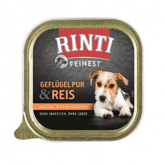 Rinti Schaaltje Feinest Gevogelte & Rijst Puur - 150 g