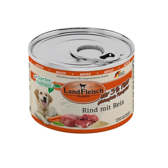 Landfleisch Dog Classic Rund met Rijst extra mager - 195 g