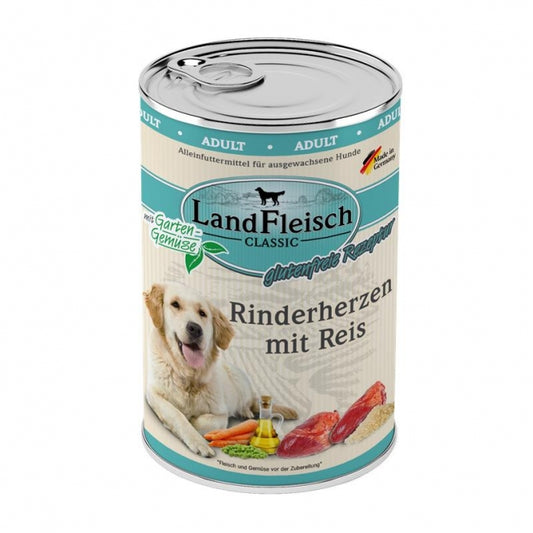 Landfleisch Dog Classic Rundharten met Rijst & Tuingroente - 400 g