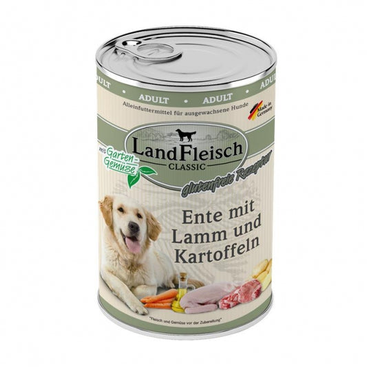 Landfleisch Dog Classic Eend met Lam & Aardappel - 400 g