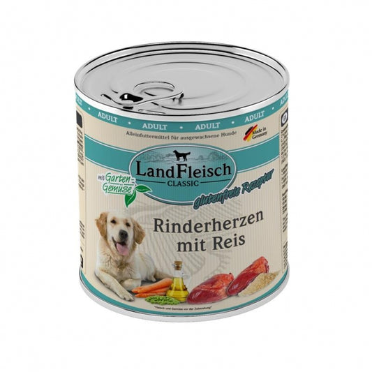 Landfleisch Dog Classic Rundharten met Rijst & Tuingroente - 800 g