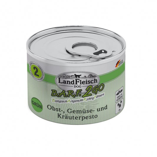 LandFleisch B.A.R.F.2GO Pesto Groen - 200 g