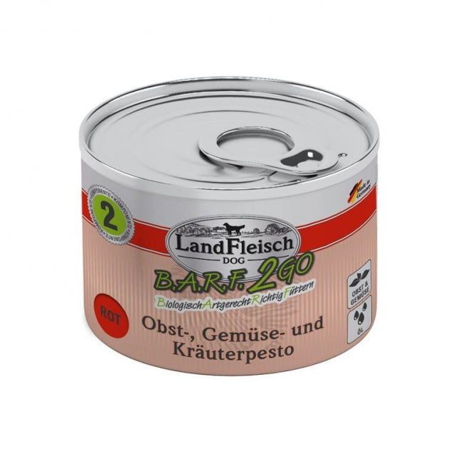 LandFleisch B.A.R.F.2GO Pesto Rood - 200 g