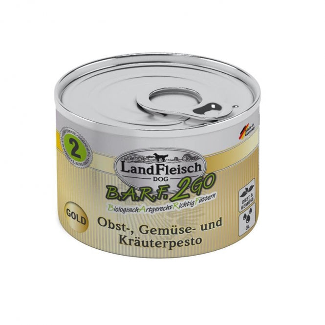 LandFleisch B.A.R.F.2GO Pesto Goud - 200 g