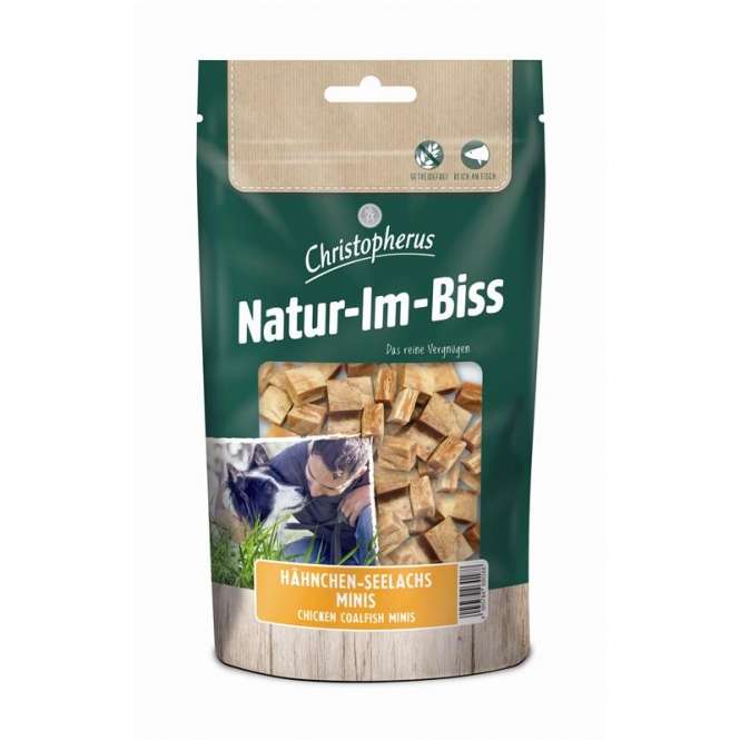 Christopherus Snack Kip-Zalmkoek Minis - 70 g