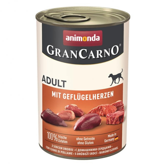 Animonda GranCarno Adult met Gevogeltehartjes - 400g