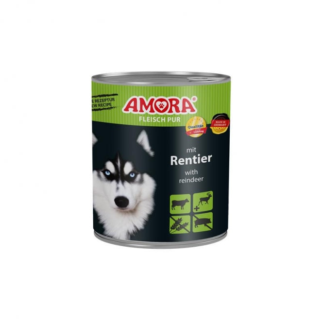 AMORA Dog Vlees Puur - Rendier 800g