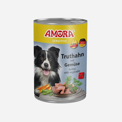 AMORA Dog Sensitive - Kalkoen & Groente 400g