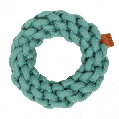 D&D - Katoenen ring Ben - Blauw - 19 x 19 x 5 cm
