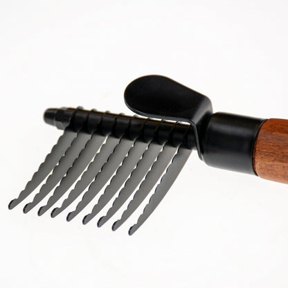 EBI Noir Japandi Ontklittingskam - L - 19,5 x 6,5 x 2,5 cm